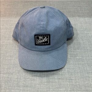 VISSLA Light Blue Cap with Black Logo Patch